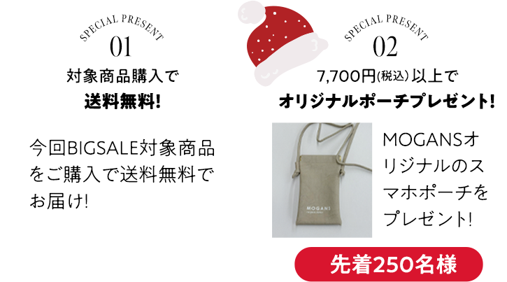 送料無料、オリジナルポーチプレゼント