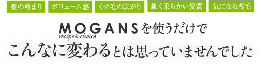mogansを使うだけでこんなに変わるとは思っていませんでした